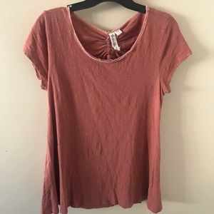 Cut Out Back T shirt